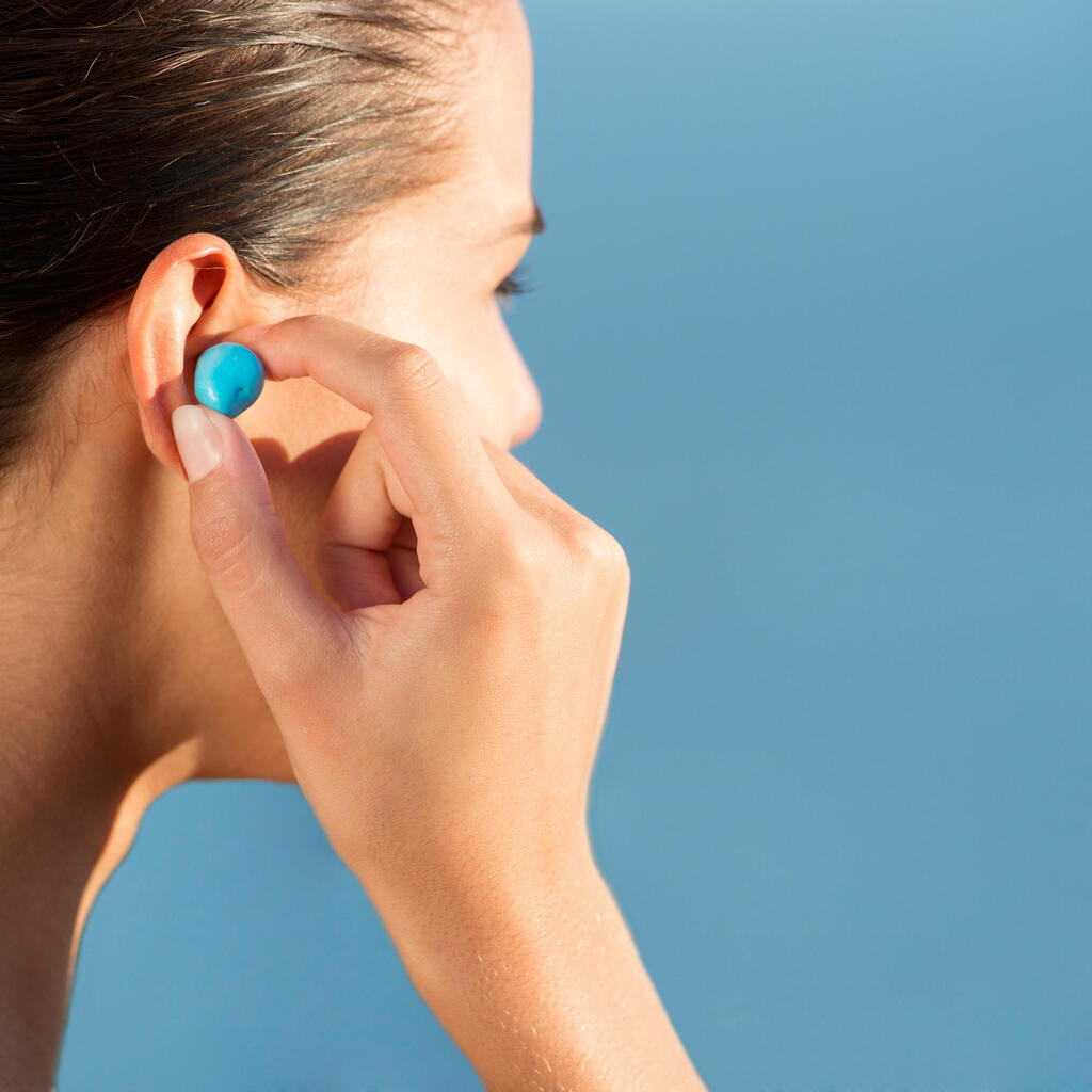 Bouchons d'Oreilles Malléables Natation Bleu et Rose